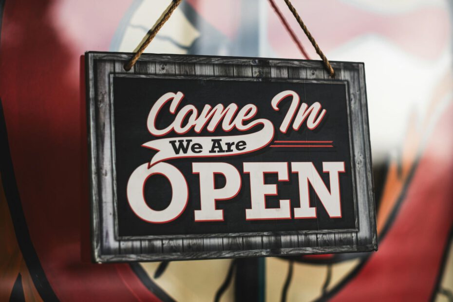 we are open sign